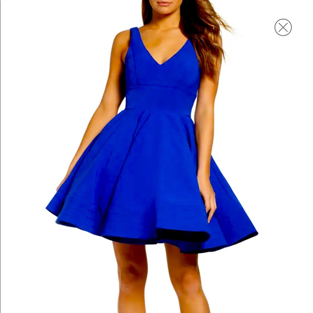 Mac duggal fit and flare dress